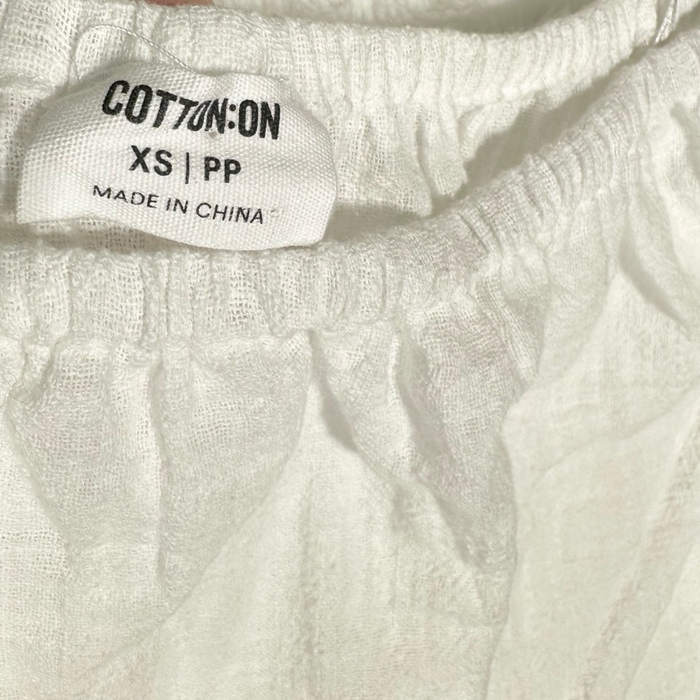 NWT Cotton On Off The Shoulder Linen Top - Picture 7 of 13